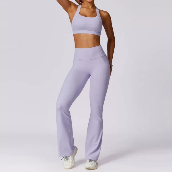Sports Bra Fabric 4 Pieces Sets Hot Yoga Clothes Gym Wear Manufacturers Spark Clothing