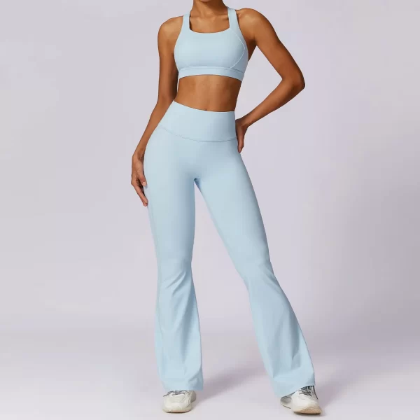 Sports Bra Fabric 4 Pieces Sets Hot Yoga Clothes Gym Wear Manufacturers Spark Clothing