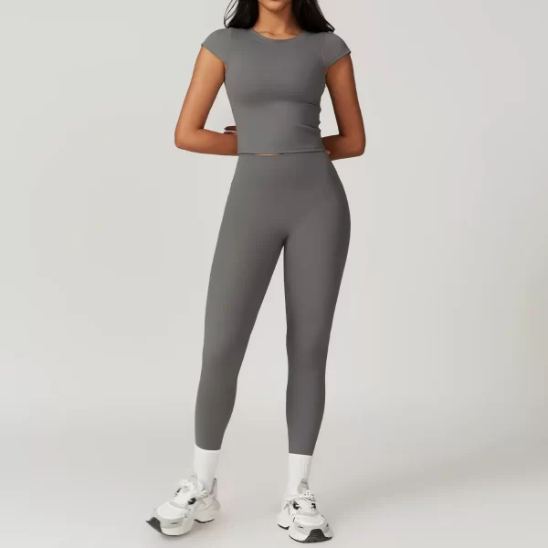Women Sportswear Wholesale Clothing 5 Pieces Yoga Sets Athletic Apparel Manufacturers