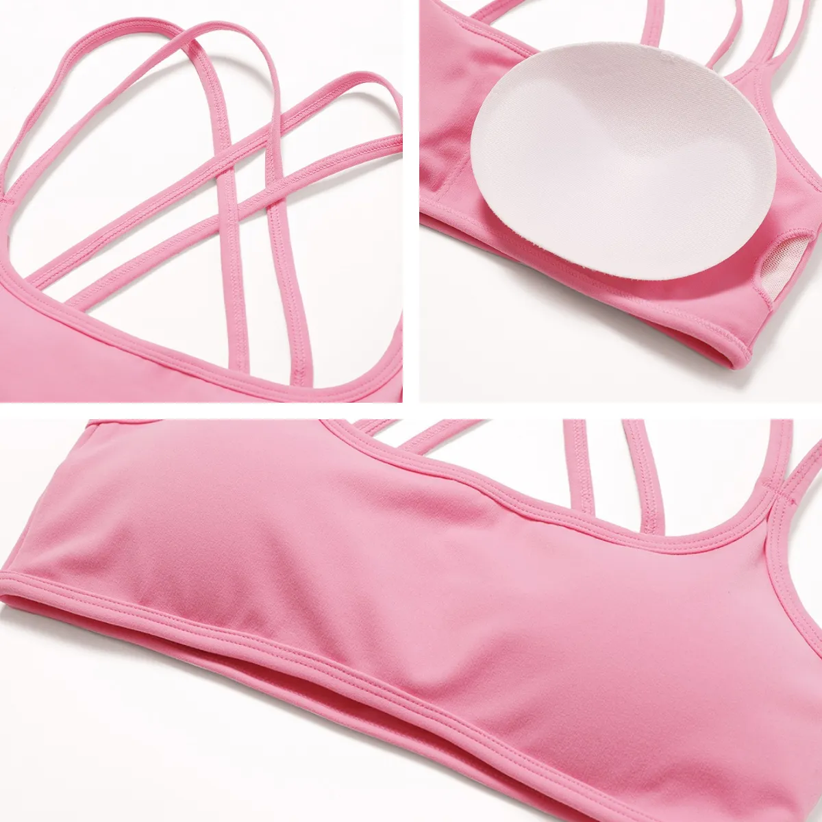 Sports Bra Fabric 4 Pieces Sets Hot Yoga Clothes Gym Wear Manufacturers Spark Clothing Sports Bra Fabric 4 Pieces Sets Hot Yoga Clothes Gym Wear Manufacturers Spark Clothing