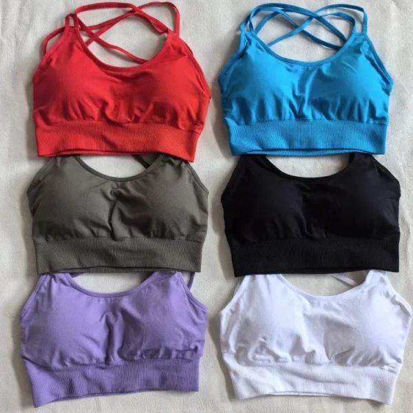 Seamless Gym Clothes Wholesale Sports Bras Private Label Activewear Custom Yoga Bra