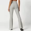 Ribbed Workout Clothes High Waist Flare Pants Spark Clothing Yoga Type Pants