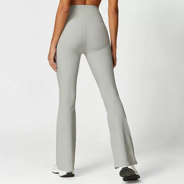 Ribbed Workout Clothes High Waist Flare Pants Spark Clothing Yoga Type Pants