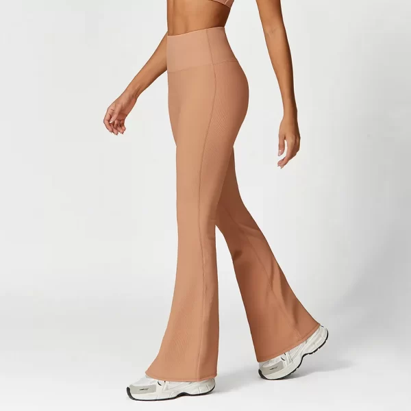 Ribbed Workout Clothes High Waist Flare Pants Spark Clothing Yoga Type Pants