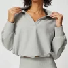 Ribbed Workout Clothes V-Shaped Lapel Jacket Spark Clothing Drawstring Long Sleeve Top