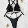 Women Two Piece Swimsuit Sexy Swimwear Halter String Triangle Bikini Sets