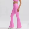 Contrast Color Yoga Set Hot Yoga Clothes Spark Clothing Sports Bra High Waist Flare Pants