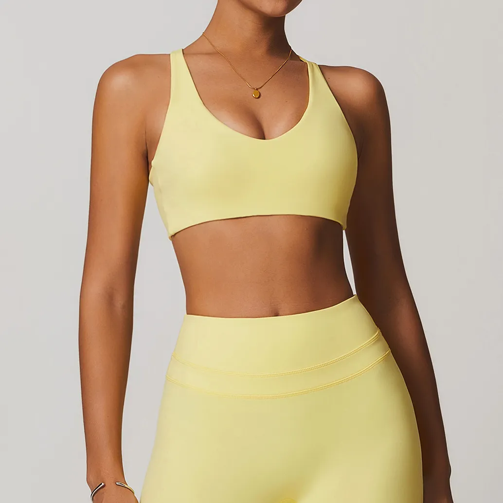 Sports Bras for Women Spaghetti Strap CrissCross Padded Bra Wholesale Activewear Supplier Sports Bras for Women Spaghetti Strap CrissCross Padded Bra Wholesale Activewear Supplier