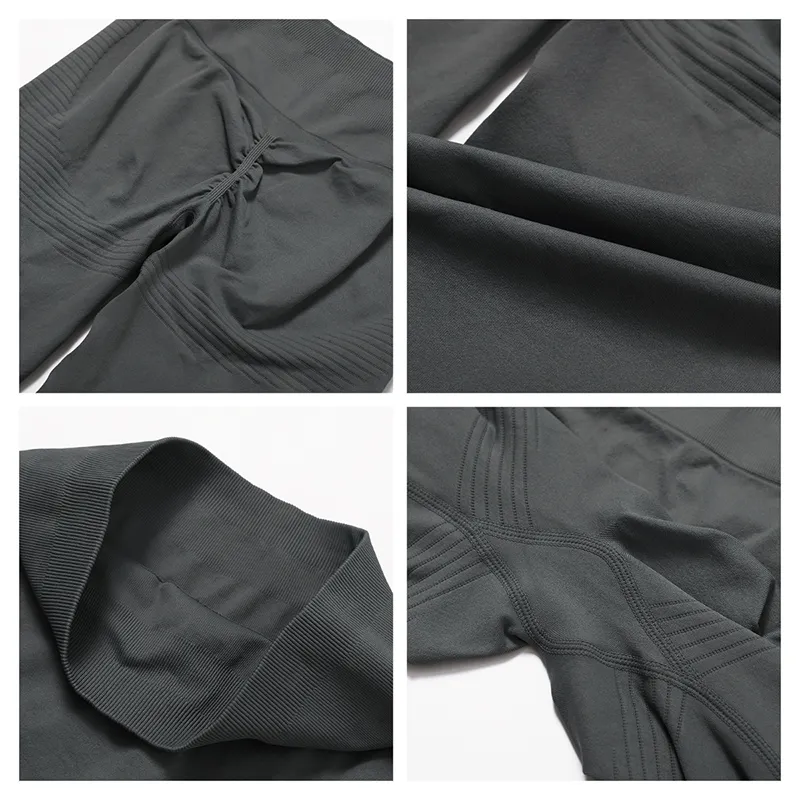 Custom Logo Gym Outfits 5 Pieces Athletic Suit for Women Seamless Spark Clothing Custom Logo Gym Outfits 5 Pieces Athletic Suit for Women Seamless Spark Clothing