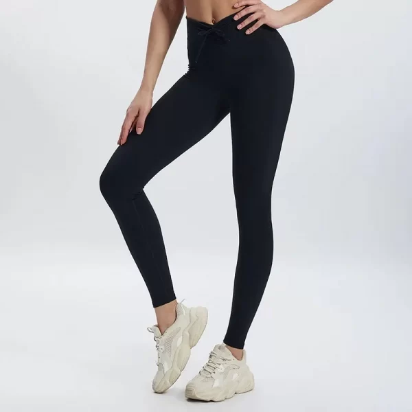 Elite Collection-Fitness Leggings for Women High Elastic V Waistband Butt Lifting Yoga Pants