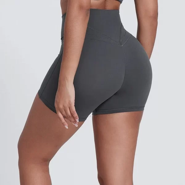 Elite Collection-Fitness Shorts for Women High Waist Butt Lifting V Cut Running Shorts