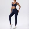 Hollow Out Sports Bra Padded Yoga Workout Crop Tank Tops Strappy Camisole for Women