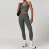 Custom Logo Gym Outfits 5 Pieces Athletic Suit for Women Seamless Spark Clothing