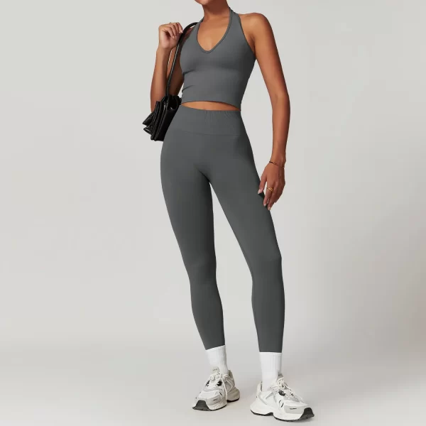 Custom Logo Gym Outfits 5 Pieces Athletic Suit for Women Seamless Spark Clothing