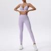 Hollow Out Sports Bra Padded Yoga Workout Crop Tank Tops Strappy Camisole for Women