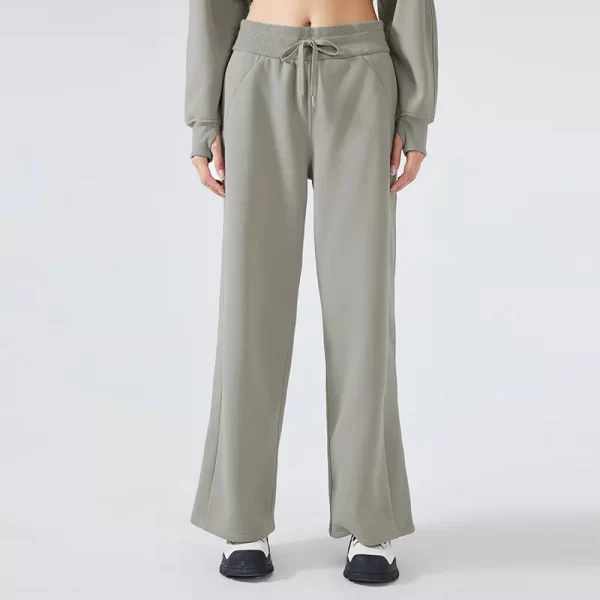 Women Straight Leg Sweatpants High Wasit Athletic Pants Workout Jogger with Pockets