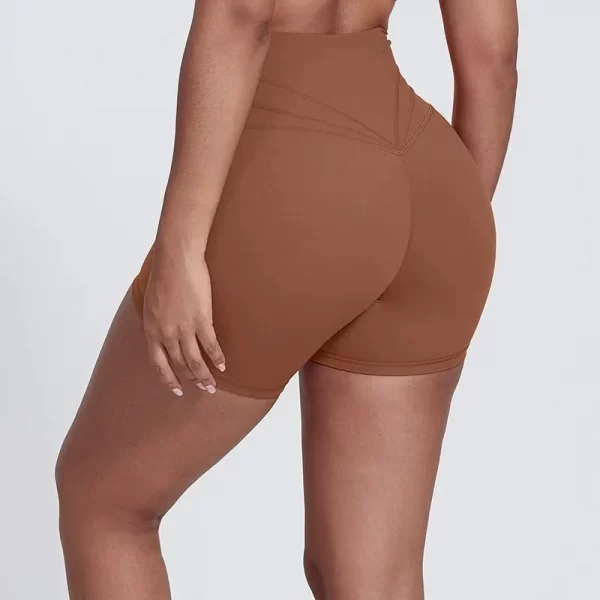 Elite Collection-Fitness Shorts for Women High Waist Butt Lifting V Cut Running Shorts