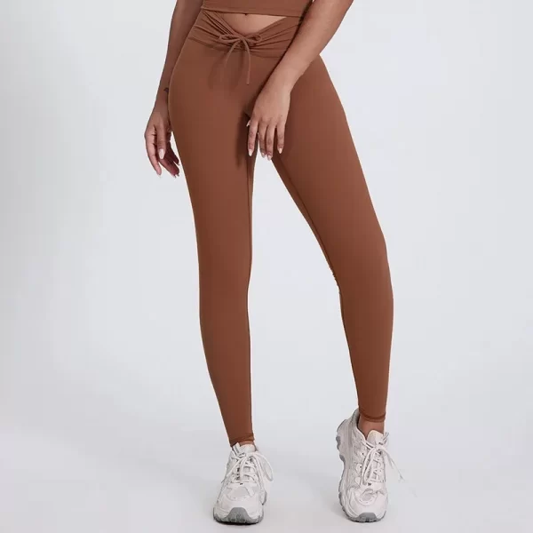 Elite Collection-Fitness Leggings for Women High Elastic V Waistband Butt Lifting Yoga Pants