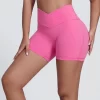 Elite Collection-Fitness Shorts for Women High Waist Butt Lifting V Cut Running Shorts