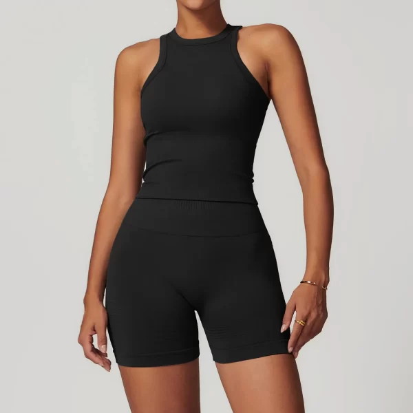 Custom Logo Gym Outfits 5 Pieces Athletic Suit for Women Seamless Spark Clothing