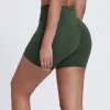Elite Collection-Fitness Shorts for Women High Waist Butt Lifting V Cut Running Shorts