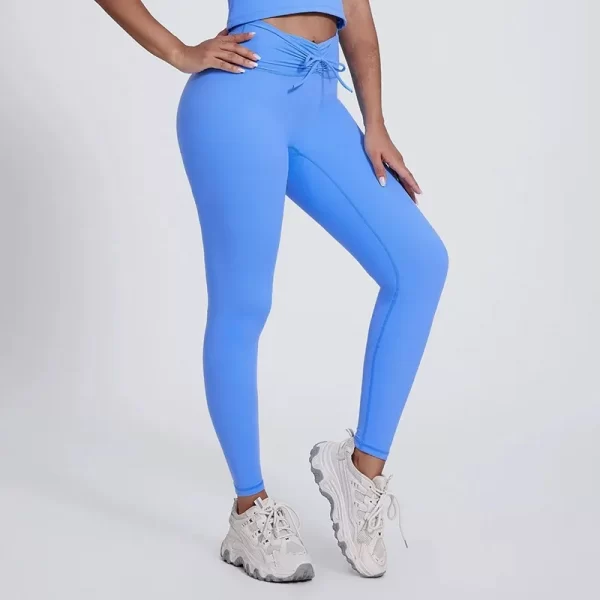 Elite Collection-Fitness Leggings for Women High Elastic V Waistband Butt Lifting Yoga Pants