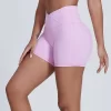 Elite Collection-Fitness Shorts for Women High Waist Butt Lifting V Cut Running Shorts