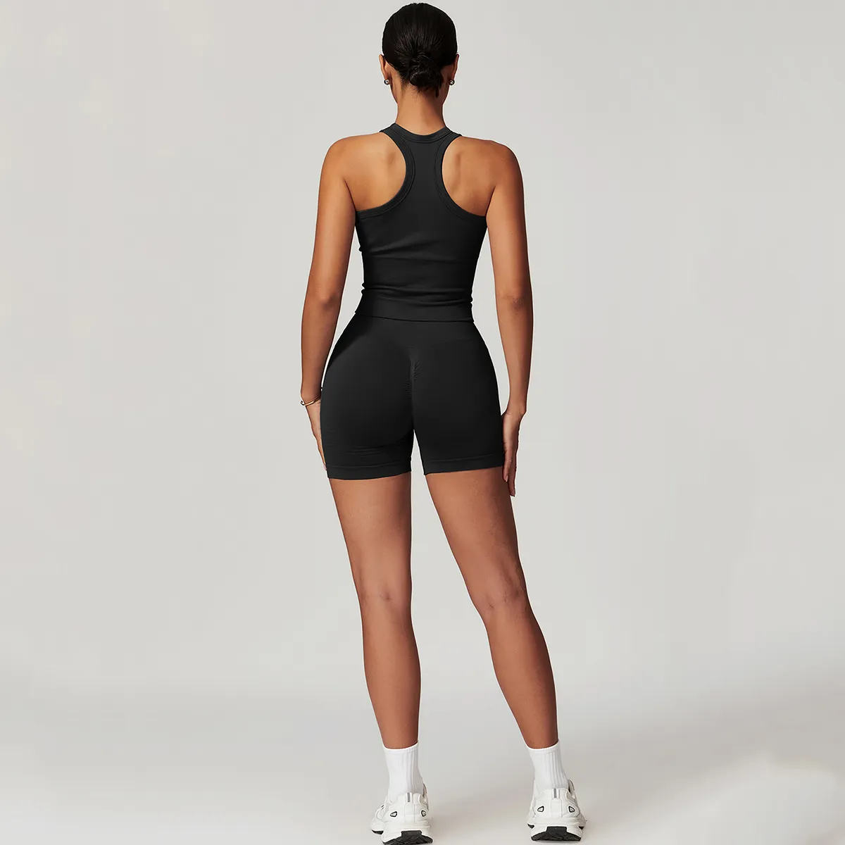 Custom Logo Gym Outfits 5 Pieces Athletic Suit for Women Seamless Spark Clothing Custom Logo Gym Outfits 5 Pieces Athletic Suit for Women Seamless Spark Clothing