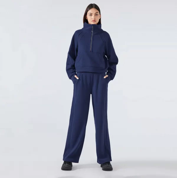 Women Straight Leg Sweatpants High Wasit Athletic Pants Workout Jogger with Pockets
