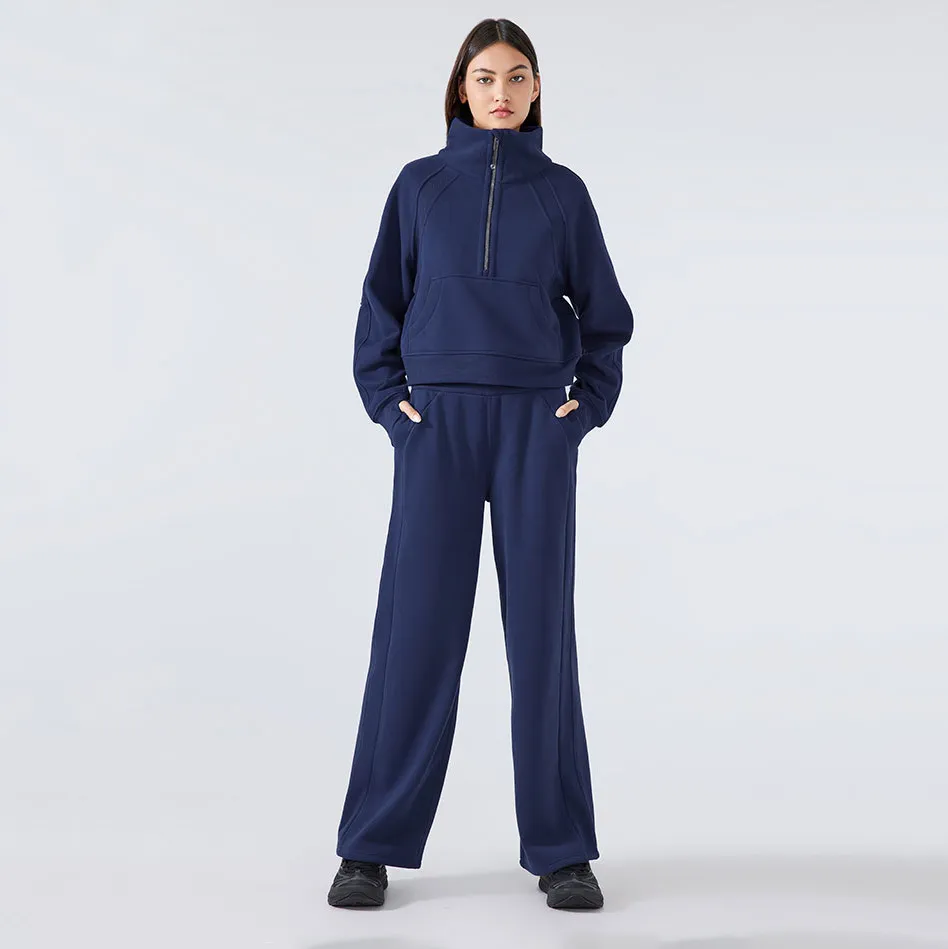 Women Straight Leg Sweatpants High Wasit Athletic Pants Workout Jogger with Pockets Women Straight Leg Sweatpants High Wasit Athletic Pants Workout Jogger with Pockets