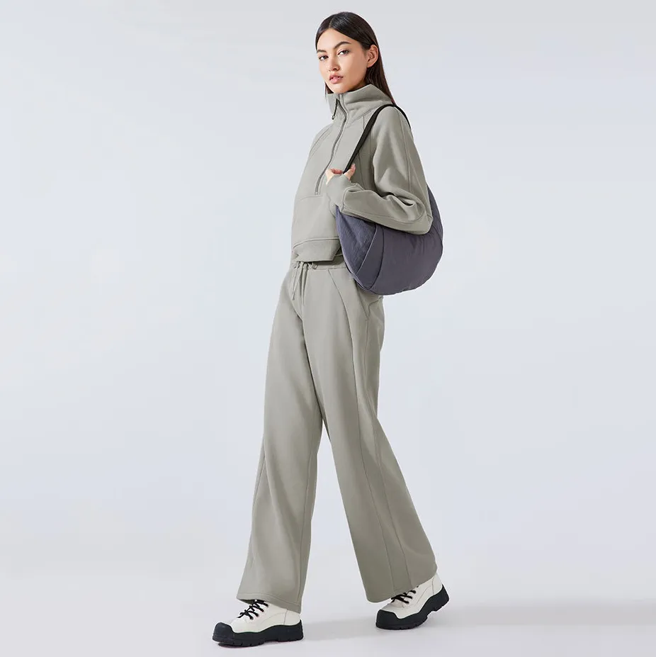 Women Straight Leg Sweatpants High Wasit Athletic Pants Workout Jogger with Pockets Women Straight Leg Sweatpants High Wasit Athletic Pants Workout Jogger with Pockets