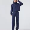 Sweatshirts Half Zip Cropped Pullover Thick Long Sleeve Casual Sweaters with Pockerts