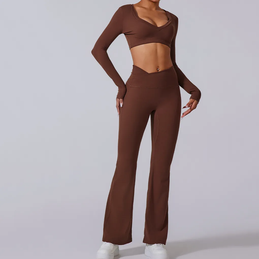 Wholesale Women's Workout Clothing 4 Pieces Fitness Set Yoga Type Pants Wholesale Women's Workout Clothing 4 Pieces Fitness Set Yoga Type Pants