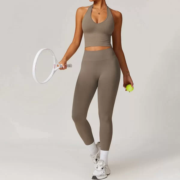 Custom Logo Gym Outfits 5 Pieces Athletic Suit for Women Seamless Spark Clothing