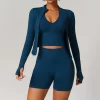 Custom Logo Gym Outfits 5 Pieces Athletic Suit for Women Seamless Spark Clothing