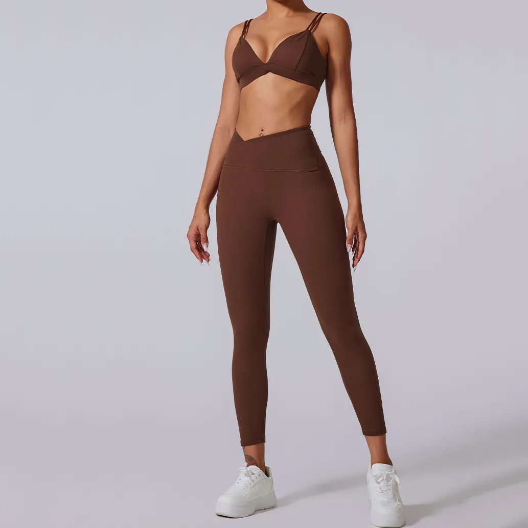 Wholesale Women's Workout Clothing 4 Pieces Fitness Set Yoga Type Pants Wholesale Women's Workout Clothing 4 Pieces Fitness Set Yoga Type Pants