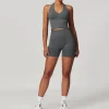 Custom Logo Gym Outfits 5 Pieces Athletic Suit for Women Seamless Spark Clothing