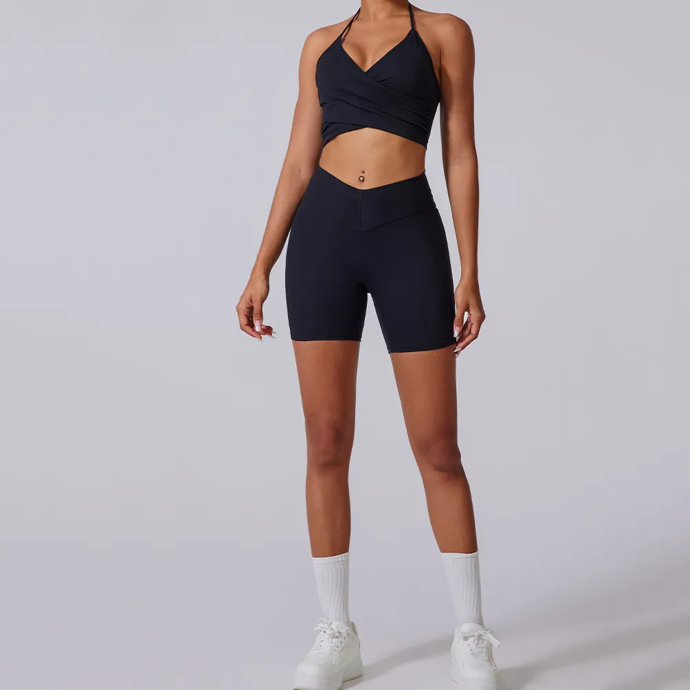 Long Sleeve Gym Outfits 4 Pieces Workout Set for Women High Waist Yoga Type Pants Long Sleeve Gym Outfits 4 Pieces Workout Set for Women High Waist Yoga Type Pants