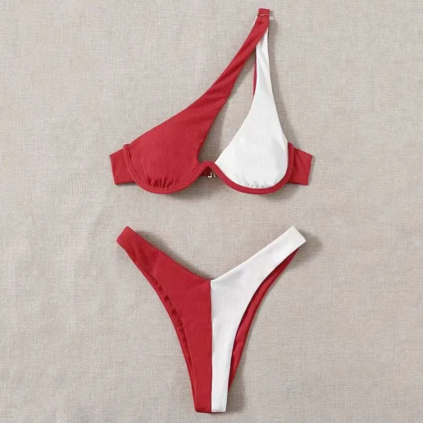 Beach Wear for Women Contrast Colors Two Piece Swimsuit Beach Wear for Women Contrast Colors Two Piece Swimsuit