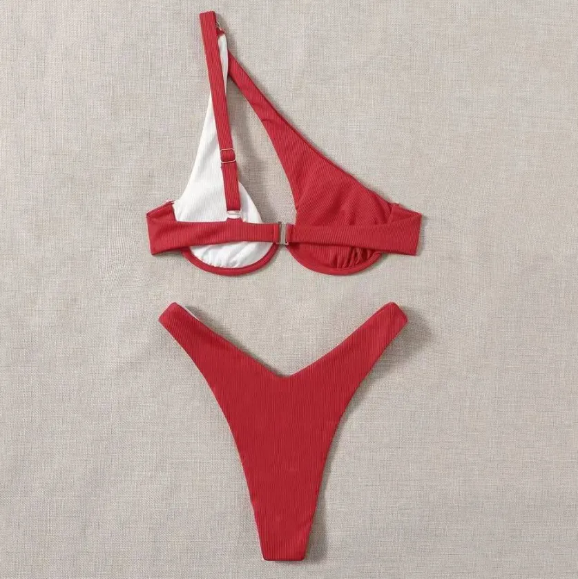 Beach Wear for Women Contrast Colors Two Piece Swimsuit Beach Wear for Women Contrast Colors Two Piece Swimsuit