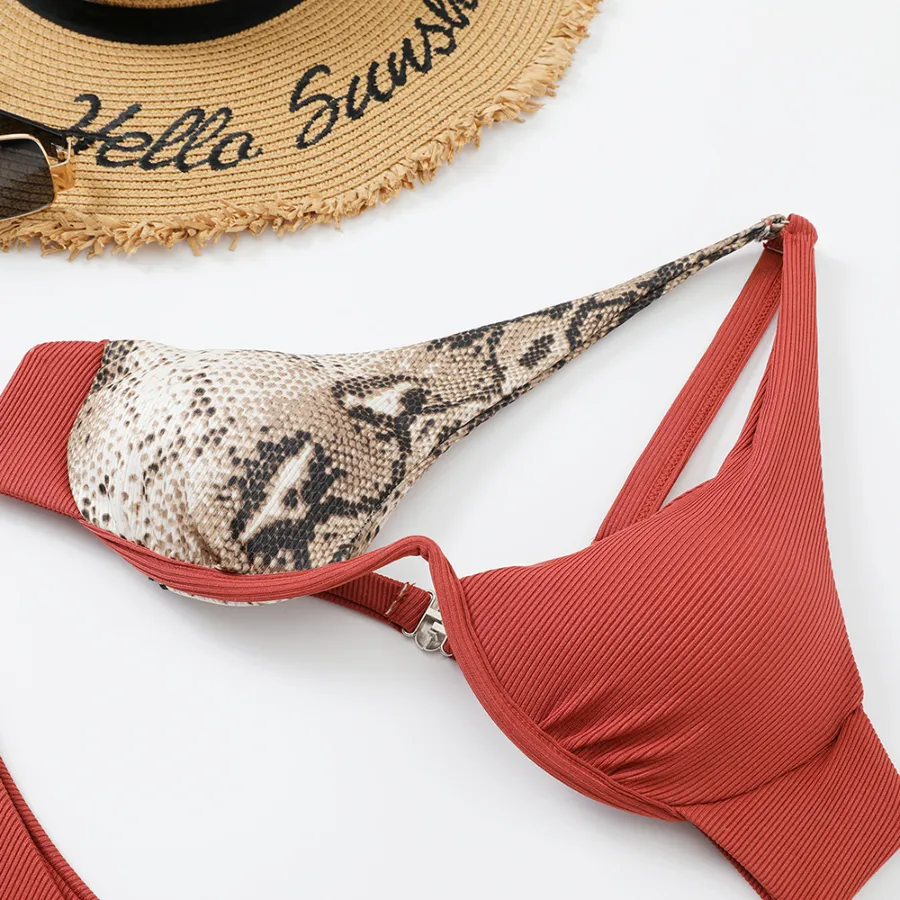 Sexy Swim Wear Leopard Two Piece Swimsuit Sexy Swim Wear Leopard Two Piece Swimsuit