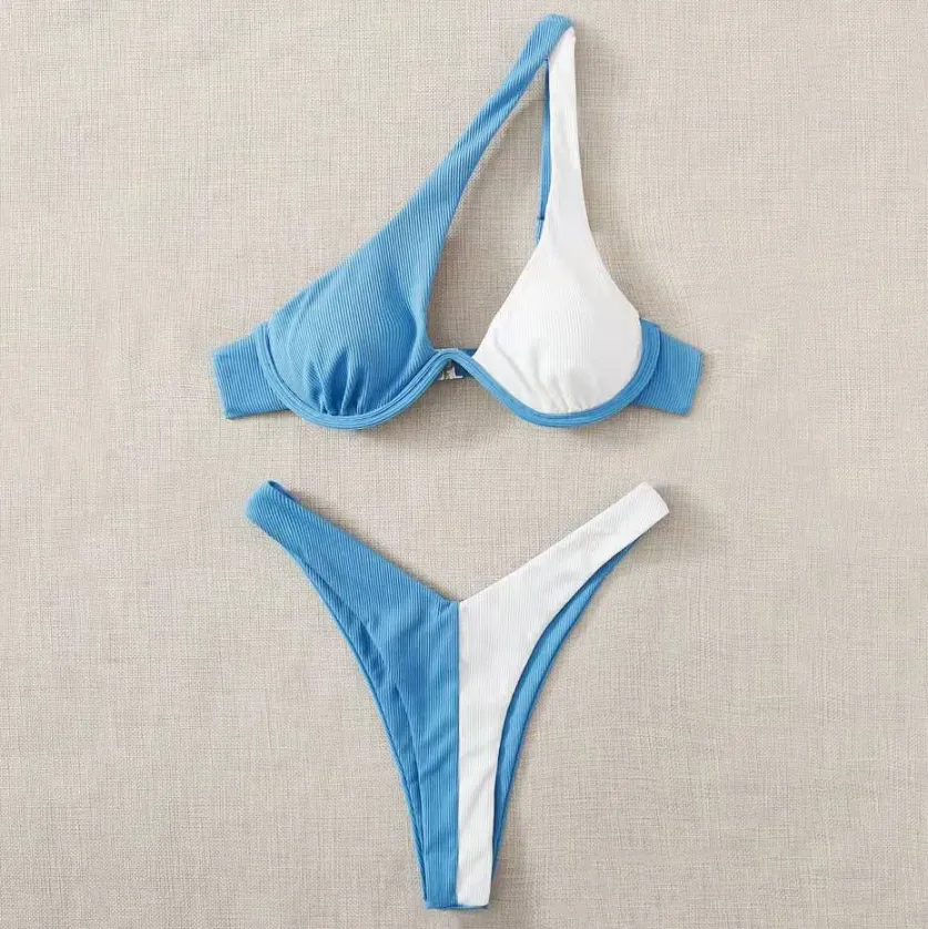 Beach Wear for Women Contrast Colors Two Piece Swimsuit Beach Wear for Women Contrast Colors Two Piece Swimsuit