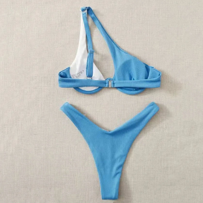 Beach Wear for Women Contrast Colors Two Piece Swimsuit Beach Wear for Women Contrast Colors Two Piece Swimsuit