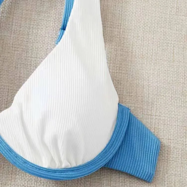 Beach Wear for Women Contrast Colors Two Piece Swimsuit Beach Wear for Women Contrast Colors Two Piece Swimsuit