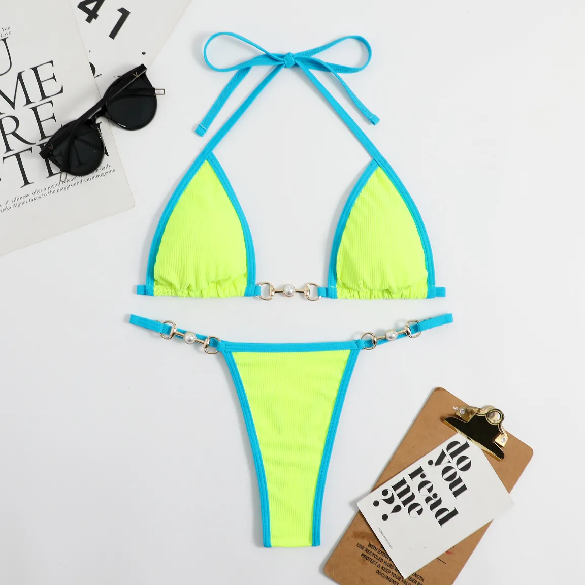 Triangle Thong Bikini Set Sexy Two Piece Bathing Suit wholesale beachwear suppliers bikini swim wear Triangle Thong Bikini Set Sexy Two Piece Bathing Suit wholesale beachwear suppliers bikini swim wear