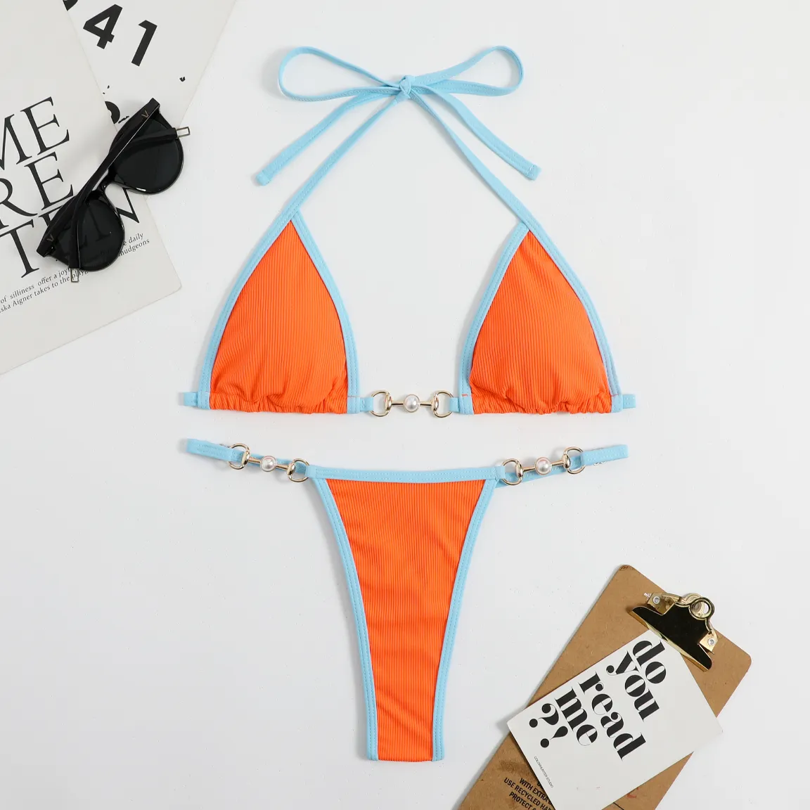 Triangle Thong Bikini Set Sexy Two Piece Bathing Suit wholesale beachwear suppliers bikini swim wear Triangle Thong Bikini Set Sexy Two Piece Bathing Suit wholesale beachwear suppliers bikini swim wear