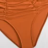 High Waisted Bikini Sets Push Up Twist Front Ruched Swimsuit Two Piece Swimsuit Bathing Suit