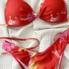Halter Two Piece Swimsuits Triangle Bikini Set for Vacation