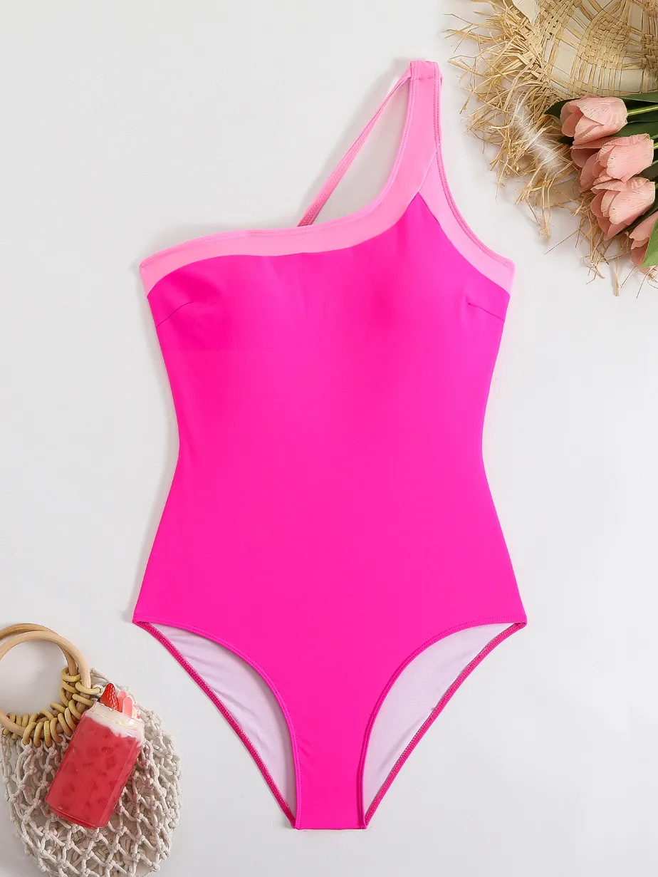 One Shoulder Cute Swimwear Women's One Piece Swimsuit One Shoulder Cute Swimwear Women's One Piece Swimsuit