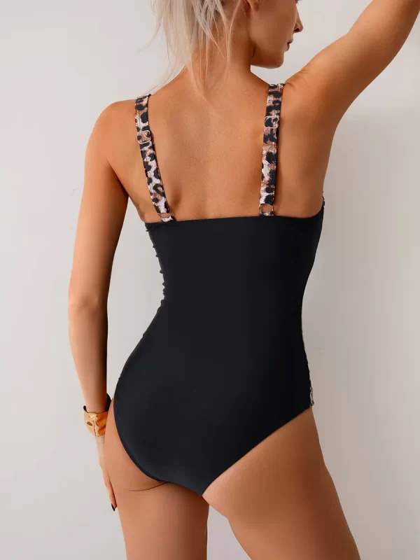 Custom Swimwear Manufacturers Leopard Print One Piece Swimsuit wholesale swimwear manufacturers make your own swimwear